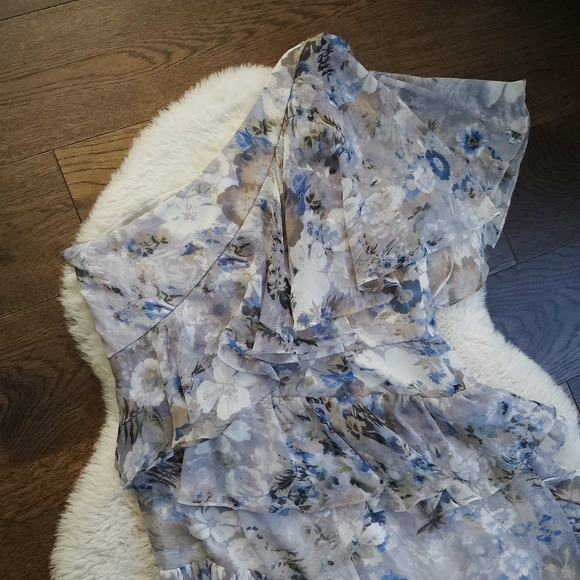 Mikael Aghal x Revolve Fairycore Ruffled One Shoulder Floral Maxi Dress - Picture 9 of 11